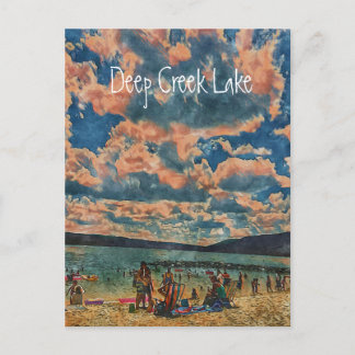 Vattenfärgat vykort