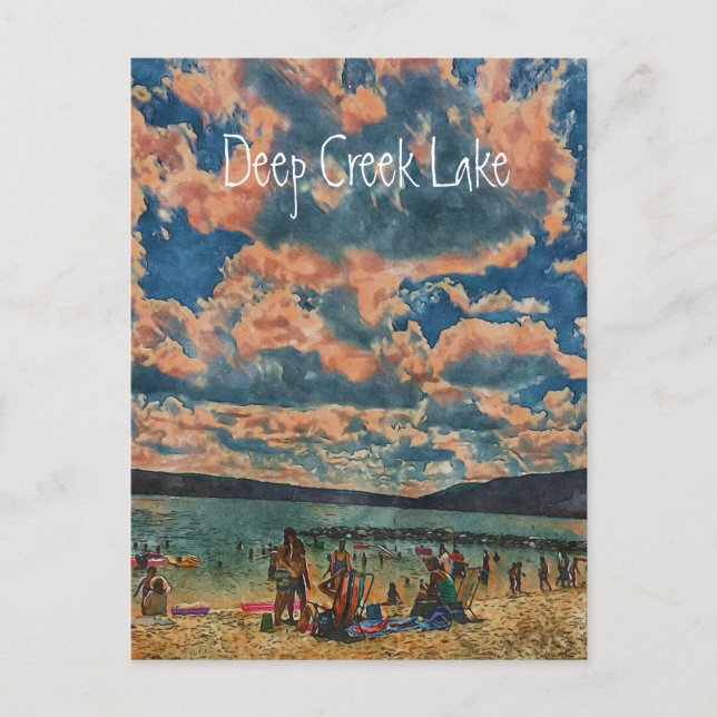 Vattenfärgat vykort (Framsida)