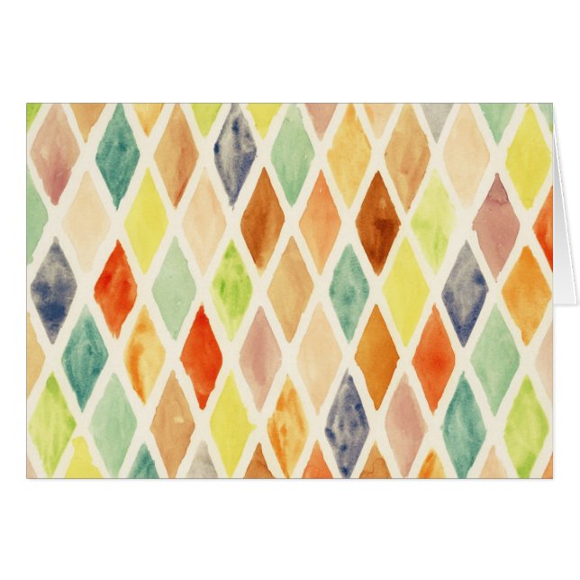 Vattenfärgbakgrund Hälsningskort (Framsidan Horizontal)