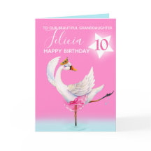 Vattenfärgballett svan barndotter 10 år