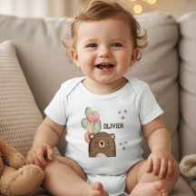 vattenfärgbjörn med ballonger Baby Bodykostymer