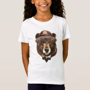 Vattenfärgbjörnmode T Shirt