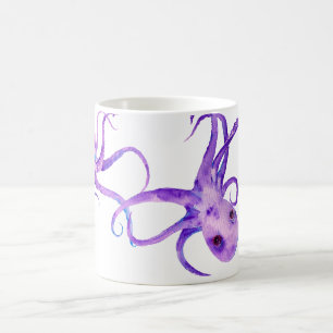 Vattenfärgbläckfiskmugg Kaffemugg