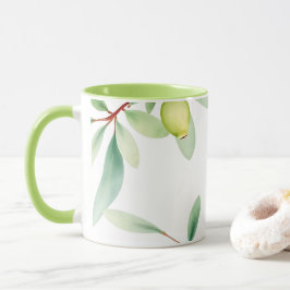 Vattenfärgblad Mugg – Mjuk Botanisk Design