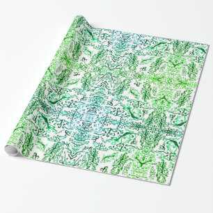Vattenfärgblad Omslagning Papper Presentpapper