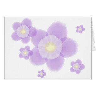 Vattenfärgblomma Hälsningskort