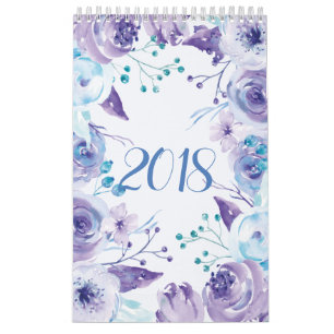 Vattenfärgblommigten arbeta i trädgården kalend kalender