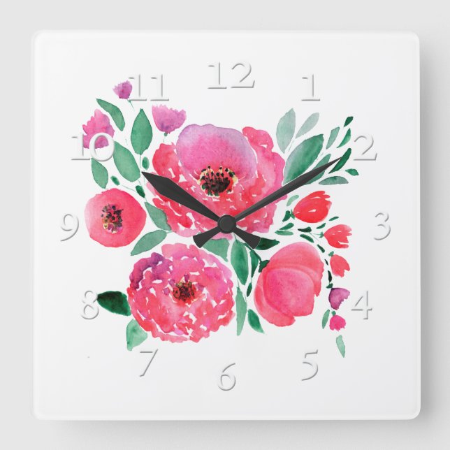 Vattenfärgblommor, bouquet 2. stor klocka (Framsida)