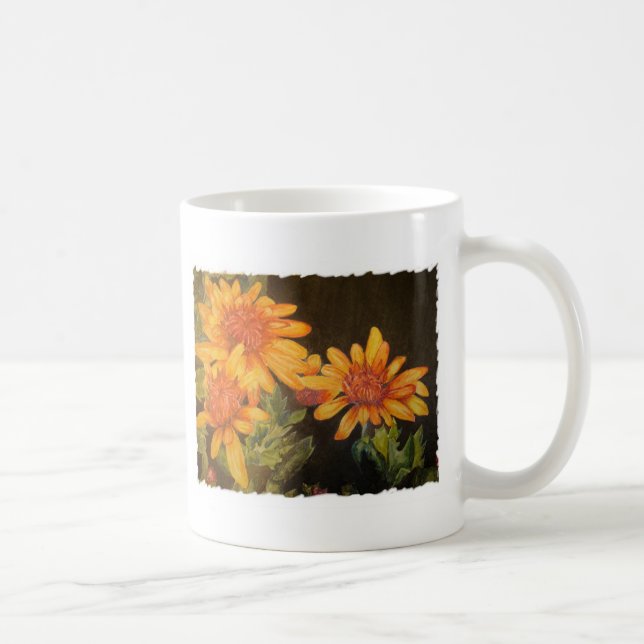 Vattenfärgblommor Kaffemugg (Höger)