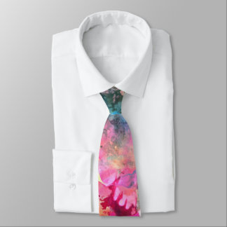 Vattenfärgblommor Neck Tie Slips
