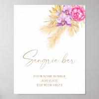 Vattenfärgblommor - sangria pub