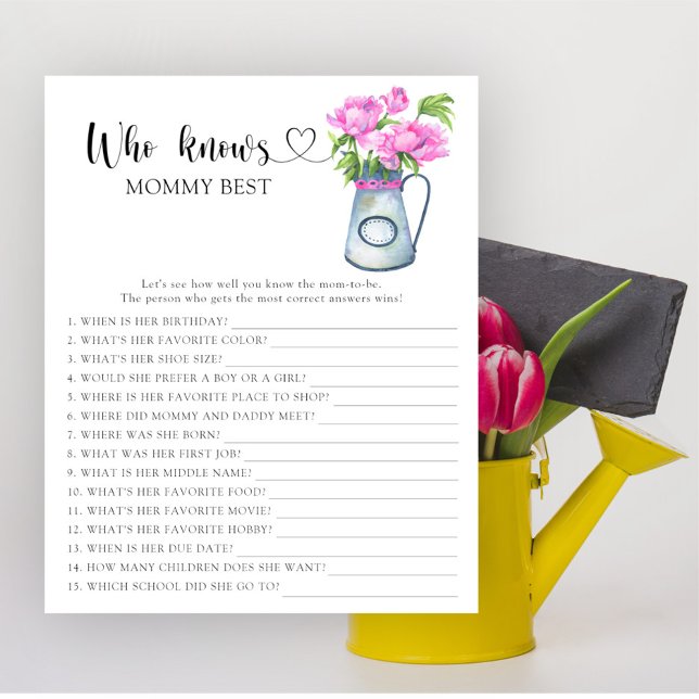 Vattenfärgblommor som vet vilken mamma som är bäst (Skapare uppladdad)