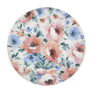 Vattenfärgblommor, sömlös illustration av mönster.