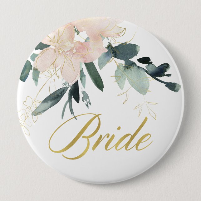 VATTENFÄRGBRID FÖR VATTENFÄRGEN  GULD BLOMMIGT KNAPP (Framsida)