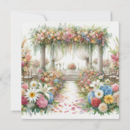 Vattenfärgbröllopsinbjudan Inbjudningar