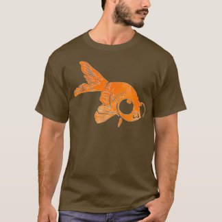 Vattenfärgbubbla Öga Goldfish T Shirt