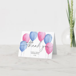 Vattenfärgbubblor Tack för att genderna visar Kort