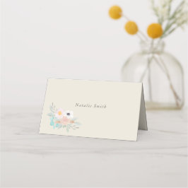 Vattenfärgbukett, placecards placeringskort