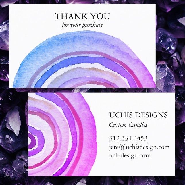 Vattenfärgcirklar Abstrakten Minimalistisk handfär Visitkort (Watercolor Circles Abstract Minimalist Hand Paint Business Card
THank you for your order )