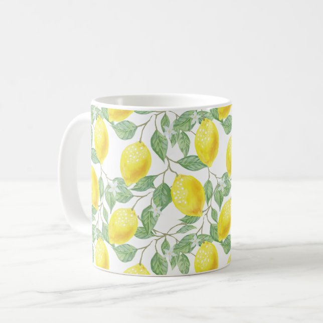 Vattenfärgcitron Kaffemugg (Framsida vänster)
