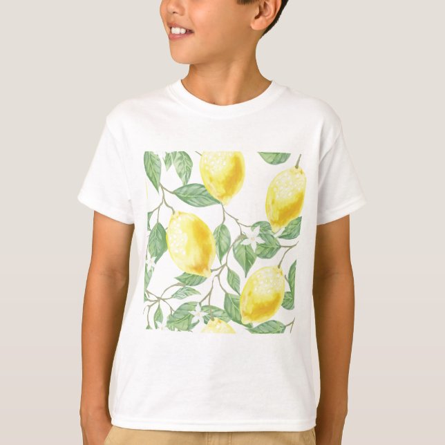 Vattenfärgcitron T-shirt (Framsida)