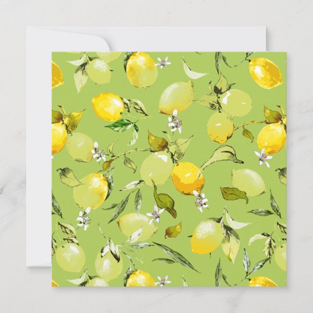 Vattenfärgcitroner 22 meddelande (Framsida)