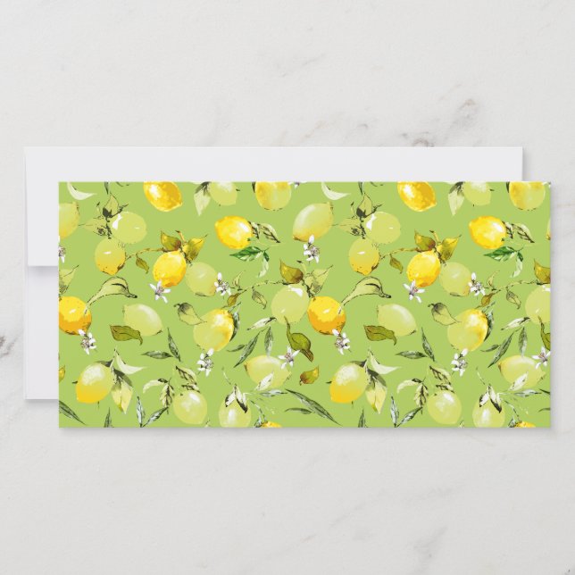 Vattenfärgcitroner 22 meddelande (Framsida)