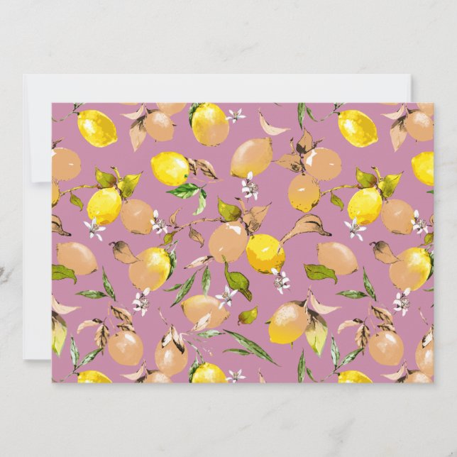 Vattenfärgcitroner 25 meddelande (Framsida)