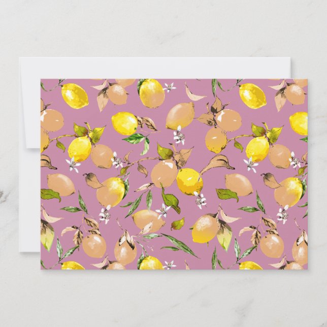 Vattenfärgcitroner 25 meddelande (Framsida)