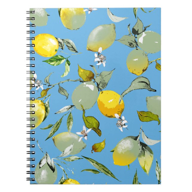 Vattenfärgcitroner 26 anteckningsbok (Framsidan)
