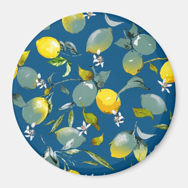Vattenfärgcitroner 29 magnet (Framsidan)