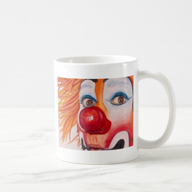 Vattenfärgclown #10 kaffemugg (Höger)