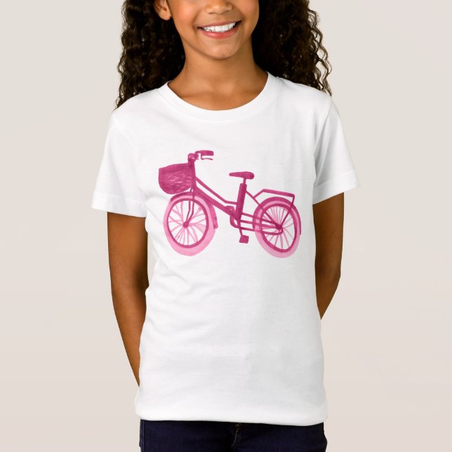 VattenfärgCykelrosor T Shirt (Framsida)