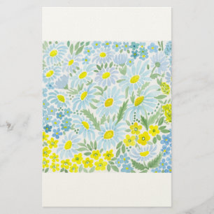 Vattenfärgdaisy Brevpapper