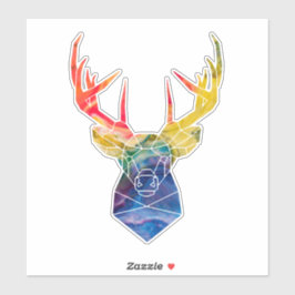 Vattenfärgdekal för hjort klistermärken