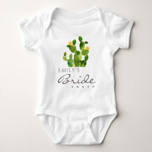 VATTENFÄRGDESERT CACTUS BRIDE SQUAD MONOGRAM TRÖJA