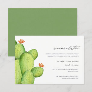 VATTENFÄRGDESERT CACTUS FLOWER ACCOMMODATION INBJUDNINGAR