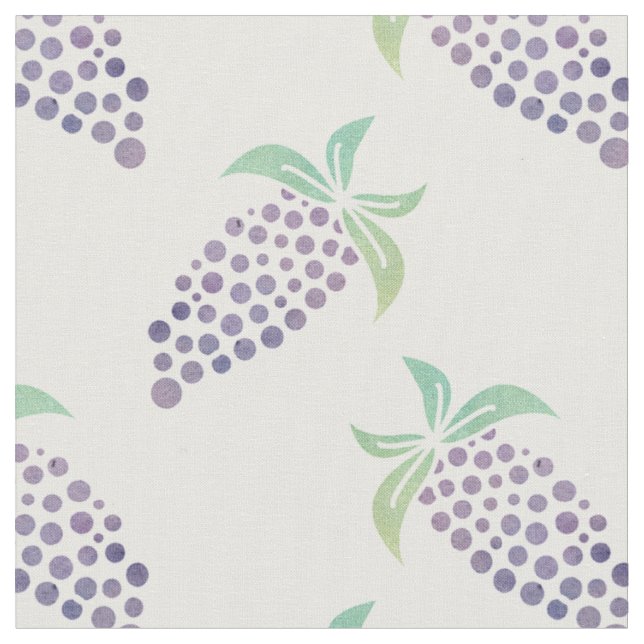 Vattenfärgdruvor Tyg (Närbild)