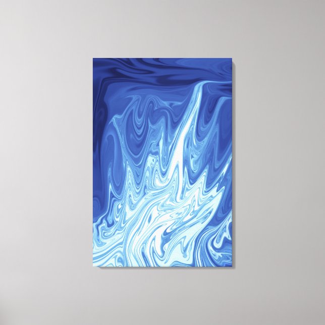 Vattenfärgen abstrakt mönster canvastryck (Framsida)