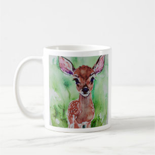 vattenfärgen baby fawn kaffemugg