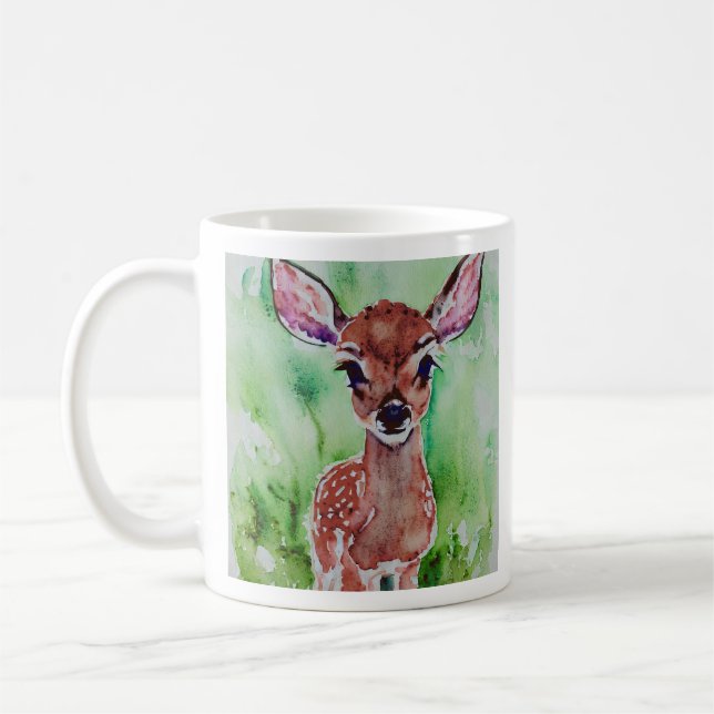 vattenfärgen baby fawn kaffemugg (Vänster)