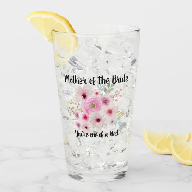 Vattenfärgen Blommigt BUDENS MAMMA Brudens sida Glaskopp (Framsida Ice)