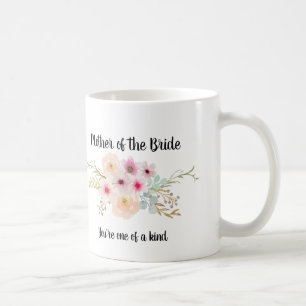 Vattenfärgen Blommigt BUDENS MAMMA Brudens sida Kaffemugg