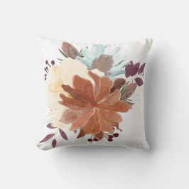 Vattenfärgen Blommigt Dekorativ kudde