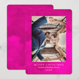 Vattenfärgen Crocus Rosa Peacock-julkort Inbjudningar