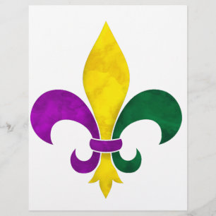 vattenfärgen fleur de lis