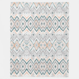 Vattenfärgen för grått för blek för Boho Fleecefilt