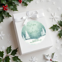 Vattenfärgen God jul och Gott nytt år