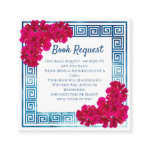 Vattenfärgen Grecian Elegance Rosa Baby Shower Bok