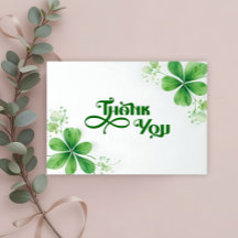Vattenfärgen Greenery St. Patrick Day Baby Shower